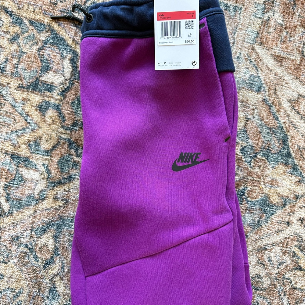 Nike Kids Magenta and Navy blue Joggers